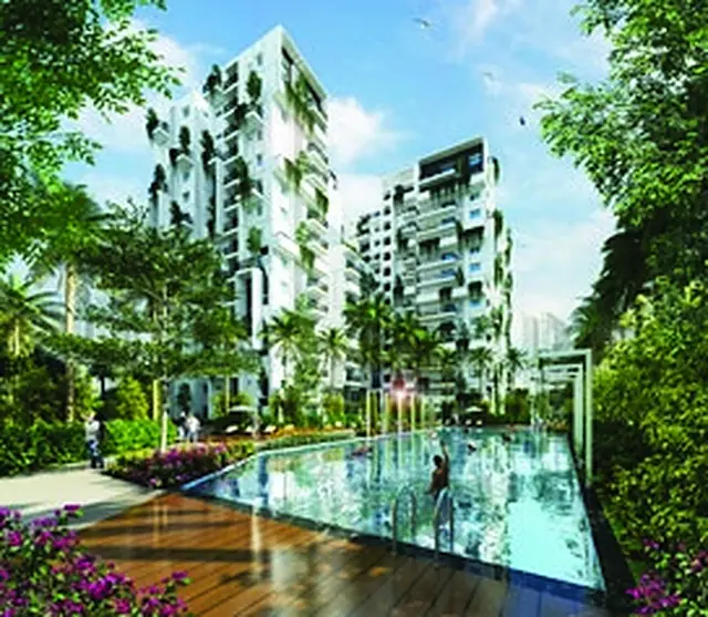 Swimming Pool at Myhna Orchid, Gunjur Varthur Road, Bengaluru