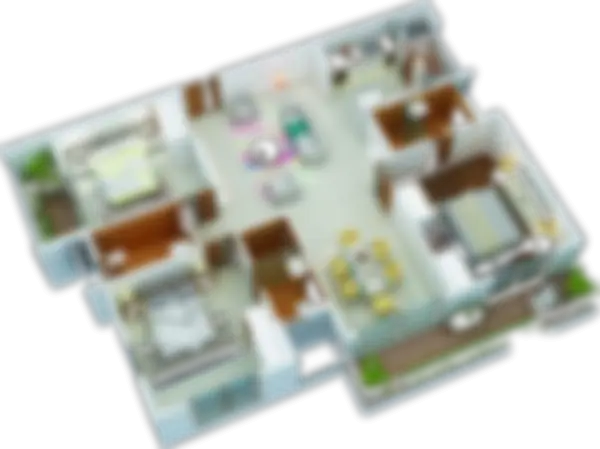 3 BHK Grand floor plan preview, 1,700 sq.ft saleable area, Myhna Orchid Gunjur Varthur Road